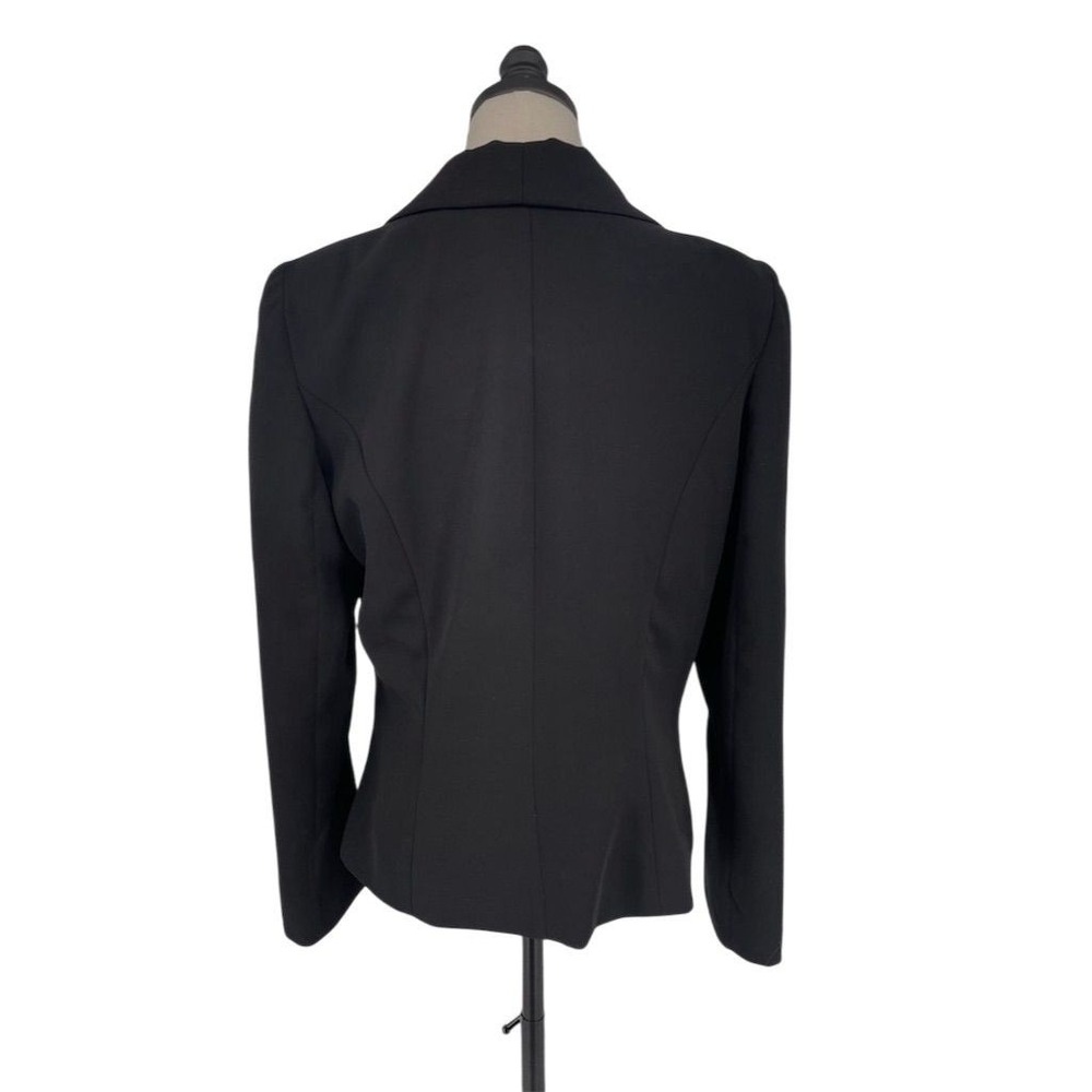 Lily & Taylor Women's Black Blazer Jacket Size‎ 10 M Polk Dot Lining - Picture 7 of 10